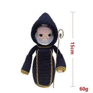 Poupée <span class=keywords><strong>Sao</strong></span>-Bento en coton crocheté faite à la main, tricotée, Jésus, cadeau pour la fête des pères et Noël, décoration de chambre d'enfant, décoration de la maison, ornements - Product Image 6