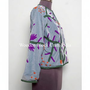 High Quality Indian Style Suzani <b>Velvet</b> Embroidery <b>Jacket</b> Premium Handmade Bohemian Fashion Trendy Ethnic Outerwear <b>jacket</b> - Product Image 1