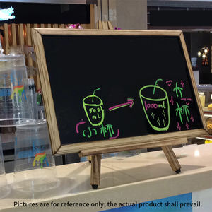 Grande <span class=keywords><strong>Tableau</strong></span> Noir Rustique Mural avec Cadre en Bois, <span class=keywords><strong>Tableau</strong></span> Magnétique pour Messages et Affiches - Product Image 2