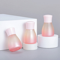 Linda forma de botella PET plástico cosméticos embalaje de plástico cuidado de la piel contenedor loción botella de tóner