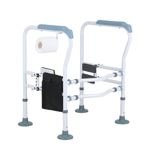 Medical Adjusta ble Deluxe WC Sicherheits rahmen Badezimmer Handlauf Assist Haltegriff Griff Stand Alone Toiletten schiene - Product Image 4