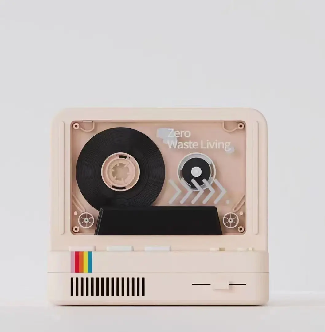Phonograph X20 Vintage 10W Retro, lampu warna-warni Bluetooth portabel audio mendukung kartu TF