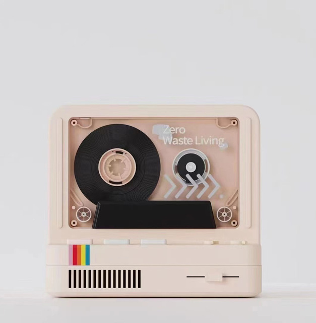 New Creative Phonograph X20 Vintage 10W Retro Tape Speaker Bluetooth Colorful Light Portable Bluetooth Audio Support TF Card