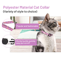 Personnalisable 2025 échantillon gratuit collier de chat avec plaque de nom laser personnalisée boucle de rupture mignonne et étiquette d'accessoires pour petit chien