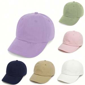 Gorras de Béisbol de Algodón Lisas al por Mayor para Niños, Gorras de Sol para Bebés y Niños Pequeños, Gorras de Béisbol de 6 Paneles con Parte Superior Suave - Product Image 1