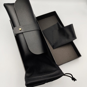 UTOP Vente en gros de sacs à <span class=keywords><strong>lunettes</strong></span> en cuir de luxe personnalisés, boîte d'emballage noire, <span class=keywords><strong>étui</strong></span> à <span class=keywords><strong>lunettes</strong></span> de soleil - Product Image 4