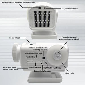 Projecteur Galaxie Étoiles LED 4K HD pour Décoration de Chambre, Lampe <span class=keywords><strong>Planétarium</strong></span> Nuit 3D 4K à Thème Astronaute - Product Image 3