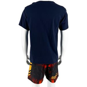 Fight Topic T-shirt à manches courtes en coton 100% bleu foncé pour le Jiu Jitsu brésilien, MMA et arts martiaux - Product Image 6