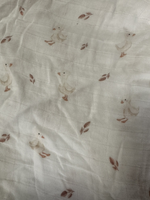 Couverture en mousseline de coton de bambou écologique sans MOQ, imprimés personnalisés, tissu biologique doux pour nouveau-né
