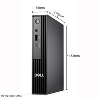 Ordinateur de bureau mini Dell QCM1250 neuf et original, best-seller, avec processeur Intel Core i3-12100T de 12e génération, idéal pour le bureau