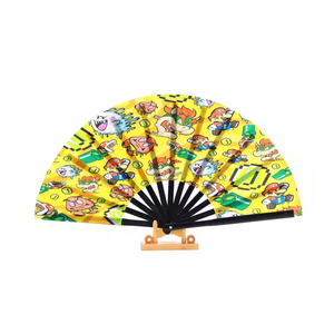 Bán Buôn 13-Inch Tre Gỗ Quạt Gấp Biểu Tượng Tùy Chỉnh Truyền Thống Cầm Tay Di Động Người Hâm Mộ Cho Kỳ Nghỉ Tổ Chức Sự Kiện Bên Thiên Thần Âm Nhạc - Product Image 6