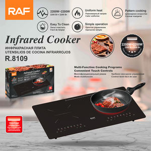 Fabricant en gros de plaques chauffantes infrarouges à écran tactile à double zone de chauffage de 2200 W, appareils électroménagers - Product Image 6