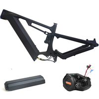 Rangka Karbon Sepeda Gunung Dengfu E22 E23 Full Frameset 1000W Bafang M620 Kit 48V 52V Paket Baterai Lithium