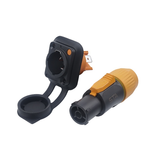 IP65 Waterproof 20A 250V Powercon True1 NAC3FX-W NAC3MX-W 3 Pins Power Connector for Audio Video