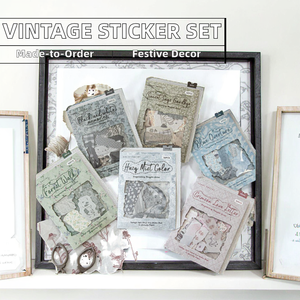 Pacchetto <span class=keywords><strong>di</strong></span> adesivi da 50 pz/pacco all'ingrosso collezione <span class=keywords><strong>di</strong></span> tessuti Vintage a mano materiale <span class=keywords><strong>di</strong></span> base strappato - Product Image 2