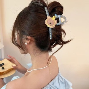 Pinzas para el Cabello <span class=keywords><strong>de</strong></span> Niñas con Diseño <span class=keywords><strong>de</strong></span> Cachorro y Tiburón, Acrílico, Hechas a Mano, con Pedrería, Decoración para el Cabello Infantil - Product Image 4