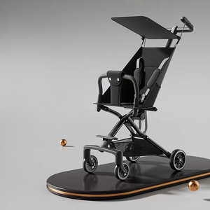 Yüksek Kaliteli Taşınabilir Bebek Arabası, Tek Elle Katlanabilir Hafif Çocuk Arabası, Ayarlanabilir Tenteli, Seyahat Bebek Puset Arabası - Product Image 4