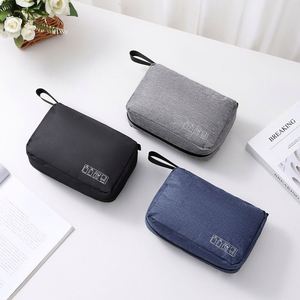 Travel Toiletry Bag Polyester Large Capacity Waterproof Portable Cosmetic Bag Custom Logo for <b>Men</b> Women Outdoor Business Trip - Product Image 2