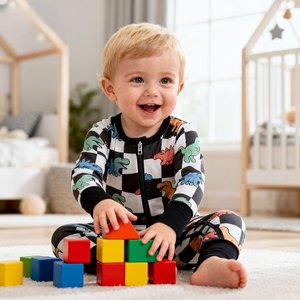 Combinaison pour bébé en bambou et élasthanne ultra-douce, respirante, pour nourrissons, vêtements de bébé de qualité supérieure pour dormir - Product Image 1