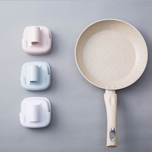 Wall Mounted <b>Sponge</b> Holder With Drainage For Kitchen Sink Cleaning Tools Square Design In Pink And Blue Colors - Product Image 2