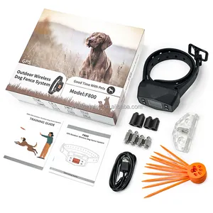 Portable Dog Training Dog Shock Collar Pet Fence Containment System Outdoor Wireless GPS Electric Pet Dog Fence