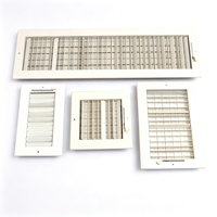 Grille d'aération en fer de haute qualité avec lames réglables 8*4 6*6 10*6 10*6 18*6 24*6 Sortie d'air CVC