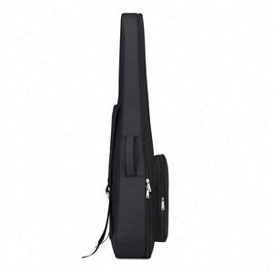Échantillon gratuit, vente en gros, sac de guitare électrique Oxford imperméable sur mesure, rembourré 15 mm, noir, pour guitare basse - Product Image 4
