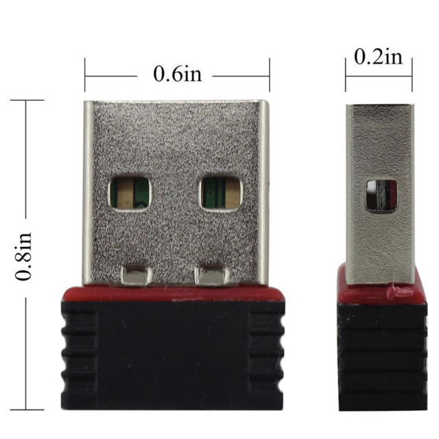 2.4G RTL8188 Chipset Mini USB 2.0 WiFi Wireless Adapter WI-FI Network Card 802.11n 150Mbps Network WI FI Adapte