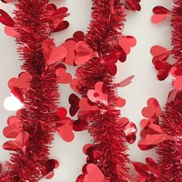 Décoration de la Saint-Valentin, fleur rouge d'amour, décoration de chambre de mariage, décoration de fête de couleur, barre de cheveux