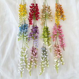 <span class=keywords><strong>Digitalis</strong></span> lingotto bianco artificiale rosso Delphinium fiori casa matrimonio natale decorazione di pasqua vera seta - Product Image 5