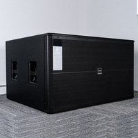 Système de sonorisation double haut-parleur de basse 18 pouces haute puissance 1200W/2400W/4800W, Subwoofer pour DJ et scène, Double haut-parleur de basse 18 pouces