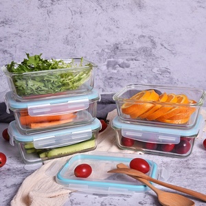hermétique récipient de stockage de nourriture en verre SANS BPA <span class=keywords><strong>repas</strong></span> boîte à emporter avec couvercle de ventilation - Product Image 6