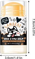 Baume Protecteur Naturel pour Pattes de Chien et Chat, Sûr à Lécher, Hydratant pour Pattes Seces, Abîmées ou Fissurées, Marque Privée