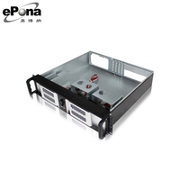 Châssis/boîtier de montage en rack de serveur DVR industriel 2U de haute qualité en alliage d'aluminium à facteur de forme ATX avec ventilateur pour EKI-N2052 PC industriel
