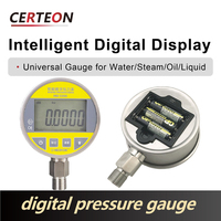 Tekanan Digital Kompak Industri Portabel Psi MmHg M20 G1/4 Vakum Air Gas Oli USB Baterai 0.1-160MPa