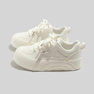 <span class=keywords><strong>Zapatillas</strong></span> deportivas de plataforma estilo coreano para <span class=keywords><strong>mujer</strong></span>, novedad primavera 2026, versátiles, informales, blancas, para estudiantes. - Product Image 3