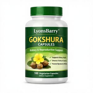 Cápsulas de Gokshura - Suplemento Dietético Antioxidante para Adultos para el Apoyo Renal y Reproductivo - Marca Privada OEM con Certificación GMP - Product Image 1