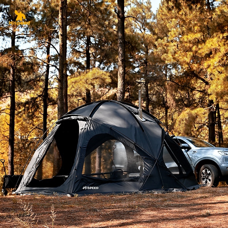 HISPEED Black Dome Tent Glamping 10