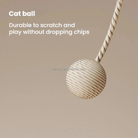 Griffoir d'intérieur en bois et corde de sisal pour chats de taille moyenne et grande, arbre à griffer stable, protecteur de meubles