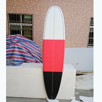 Planches de surf longues 9'1 EPS en gros 2026, planches de surf en époxy personnalisées en usine pour les eaux océaniques, queue en pointe, logo personnalisable