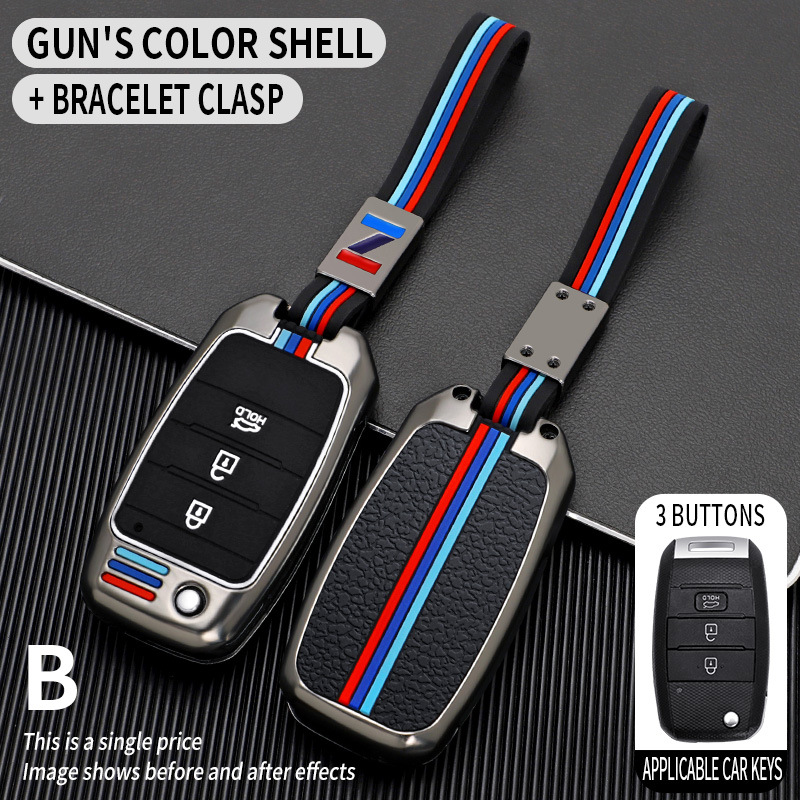 B 3 key gun color single shell rope buckle