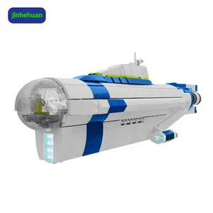 Moc Technisches Schiff Cyclops U-Boot City Ocean Exploration Schiff Modellbau steine Ziegel Techniker Spielzeug für Kinder