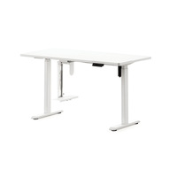 Bureau électrique en acier réglable en hauteur pour le bureau à domicile, les jeux et les études, avec tiroirs, design moderne