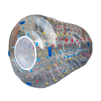 Tube roulant gonflable boule de zorbing rouleau d'eau TPU cylindre roulant boule de zorb tube de marche bulle gonflable PVC roue humaine