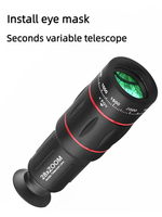 Kit de Lentes Ojo de Pez 38X para Teléfono, Telescopio, Cámara de Transmisión en Vivo 9K, Compatible con iPhone, Lámpara Portátil, Anillo de Luz para Selfies, Flash LED de Estudio