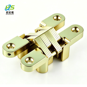 Modern Hotel Hinge 19x95mm Sos 180 Degree Zinc Adjustable Cross Concealed Door Bld-f4 180 Degree Opening Full Visibility and - Product Image 2