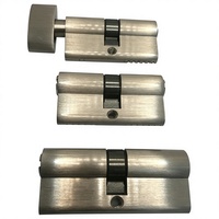 Porte de sécurité européenne avec cylindre de serrure en laiton, anti-effraction et anti-perçage, livrée avec 5 clés, dimensions 60/70 MM