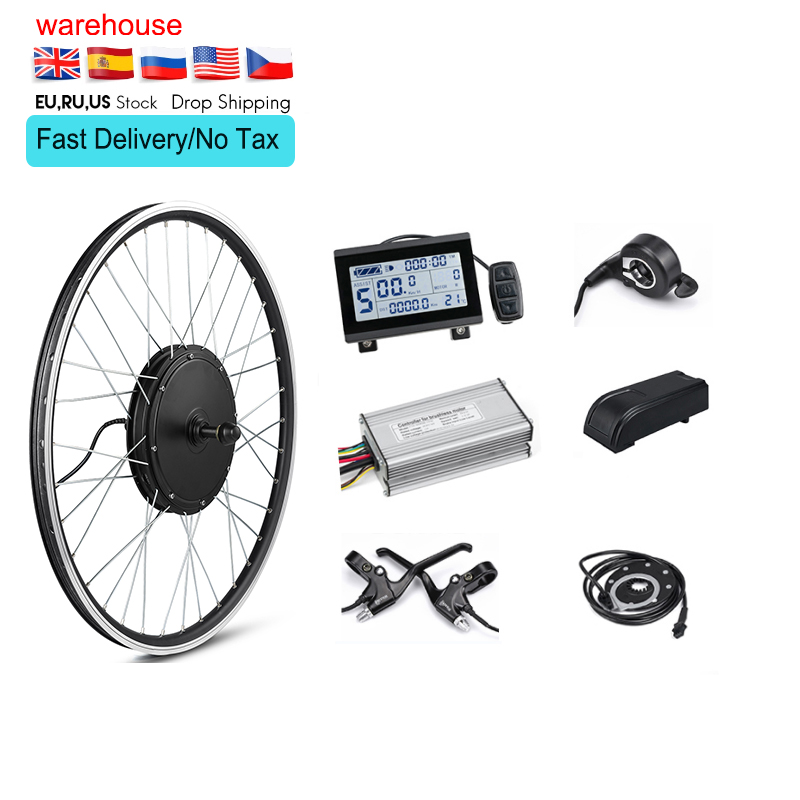 EU Stock 26inch 48V 1500W заднее моторное колесо для электрических велосипедов