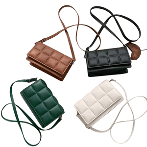 Bolso de compras exquisito a la moda, bolsos de hombro informales Retro para mujer, bolso de mano de cuero PU de Color sólido para mujer, venta al por mayor - Product Image 5