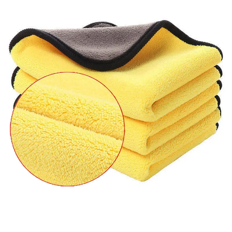 30*30CM di buona qualità addensare alto assorbimento di acqua in microfibra per lavaggio auto panno in pile di corallo per la pulizia per auto asciugamano